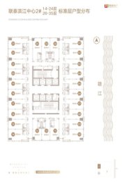 联泰滨江中心1室1厅1厨1卫建面49.00㎡