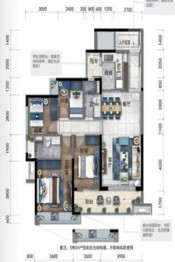 顺德未来城4室2厅1厨2卫建面128.00㎡