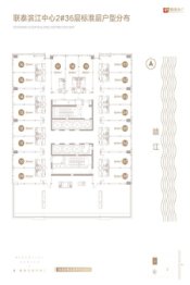 联泰滨江中心1室1厅1厨1卫建面55.00㎡