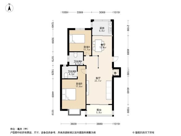 百通馨苑二区户型图