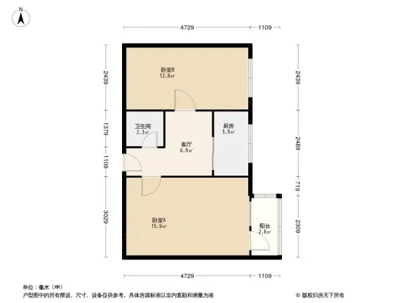 西草市东街甲34号院户型图