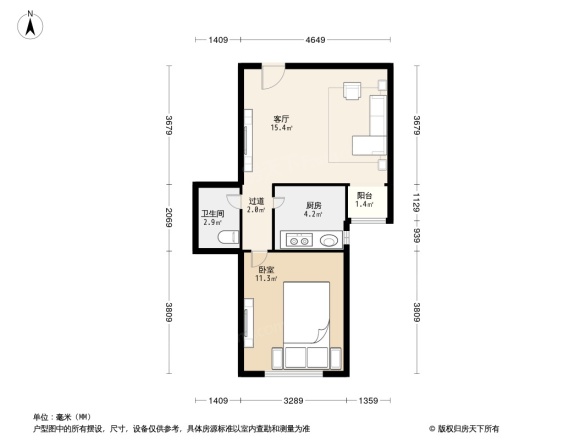 世纪城晨月园户型图