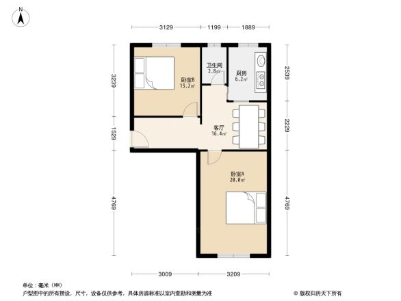 北洼路环保局宿舍户型图