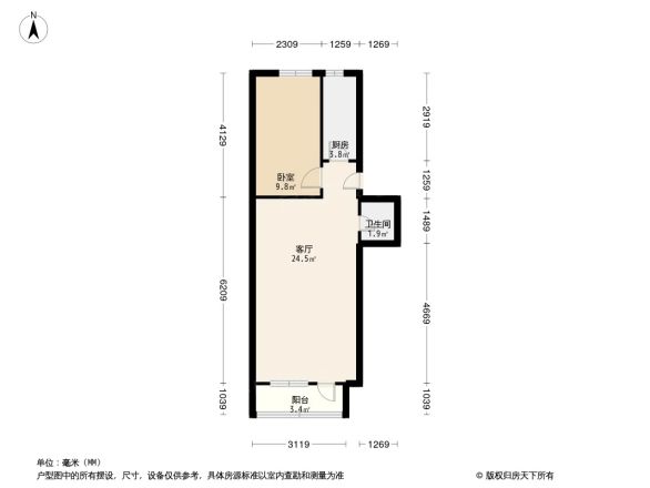 月坛西街东里户型图