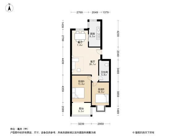 百通馨苑二区户型图