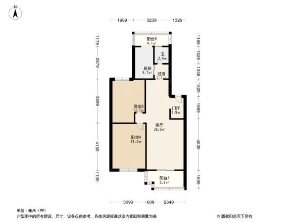 曙光花园望福园户型图