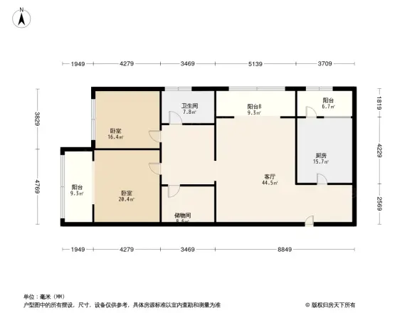蓝郡名邸户型图