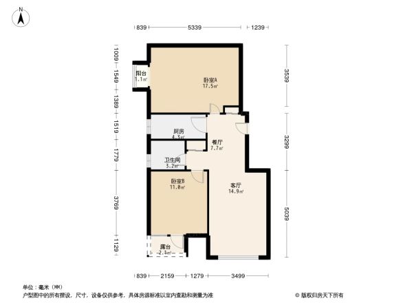 万科假日风景户型图
