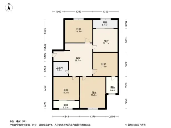 市医保中心宿舍户型图