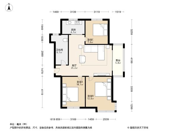 银川山苑户型图
