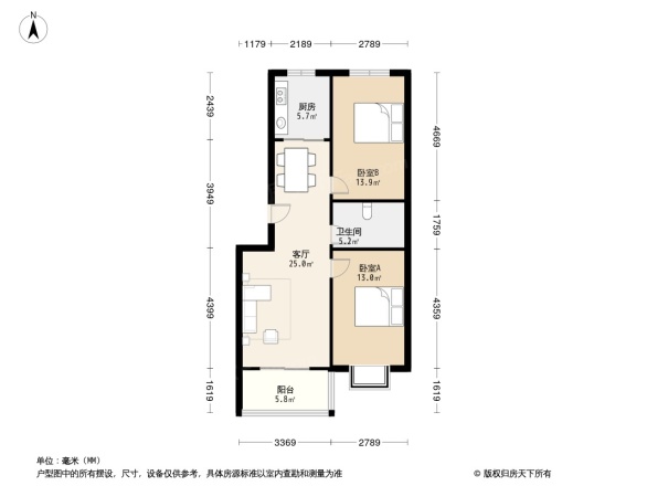 百通馨苑二区户型图