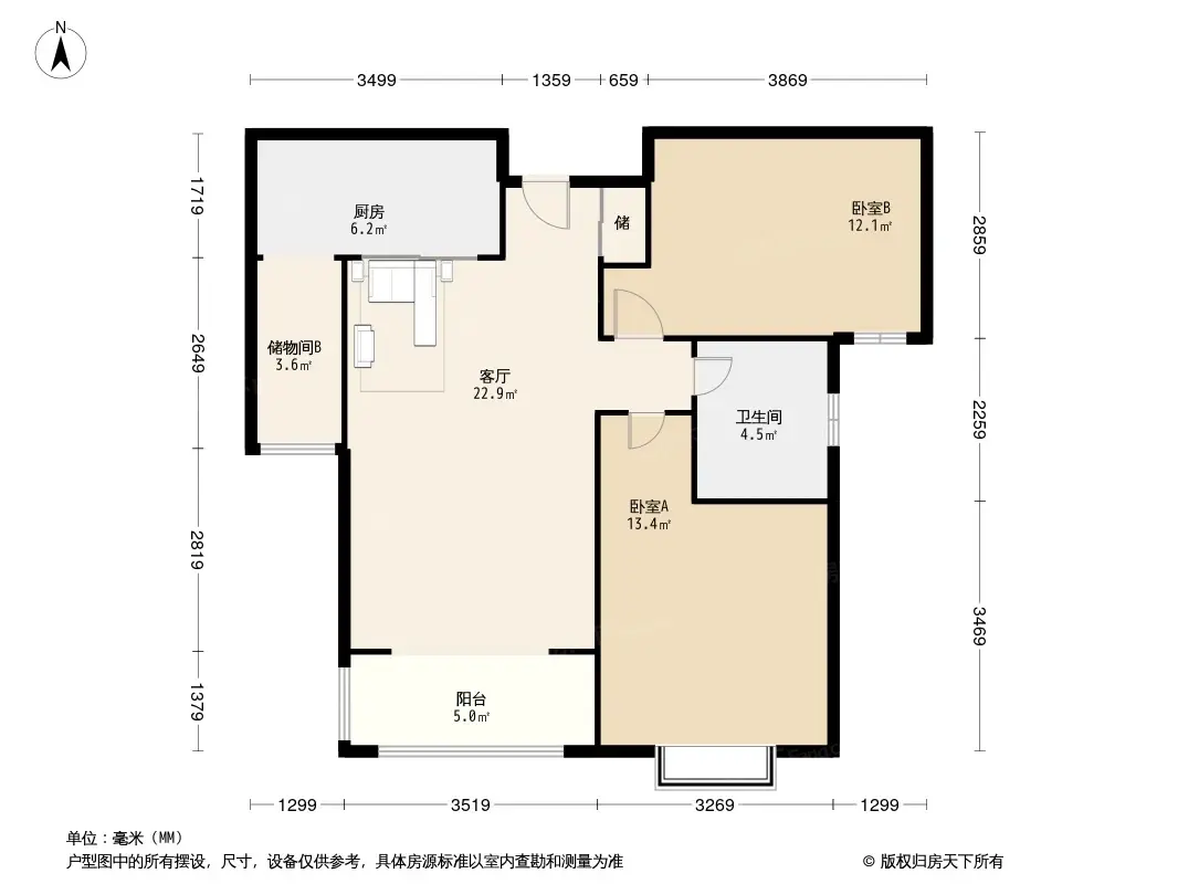 棕榈滩户型图图片