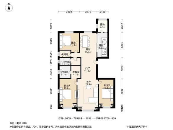 远洋东方公馆户型图
