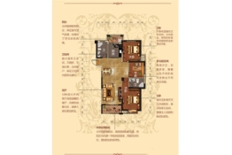 铜冠一品江山3室2厅1厨2卫建面125.21㎡