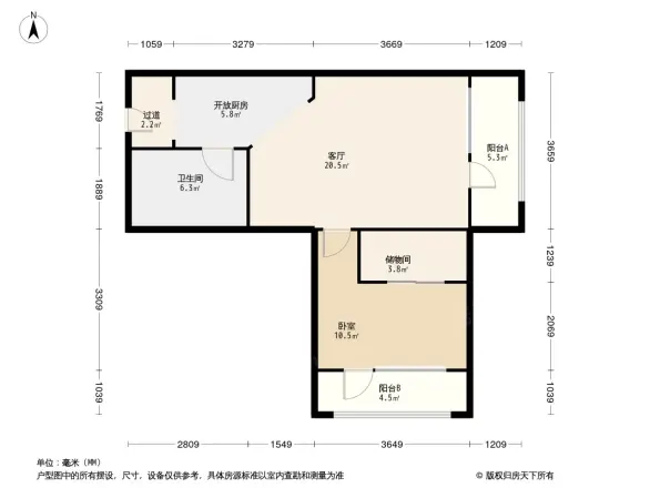 亿城西山公馆户型图