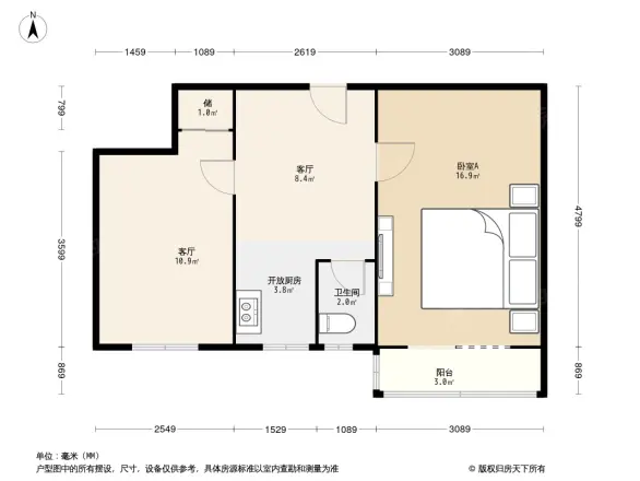 倒座庙户型图