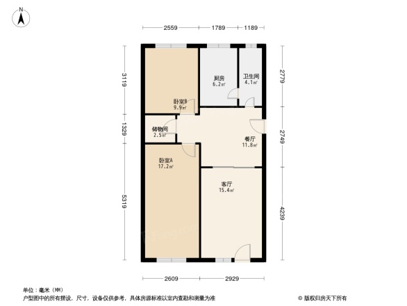 沙河南一村户型图