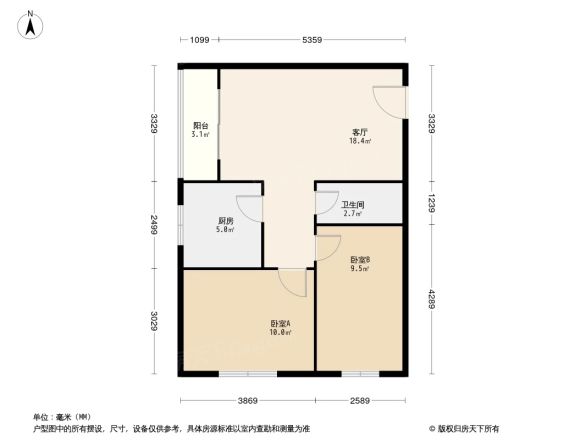 潞河医院家属楼户型图
