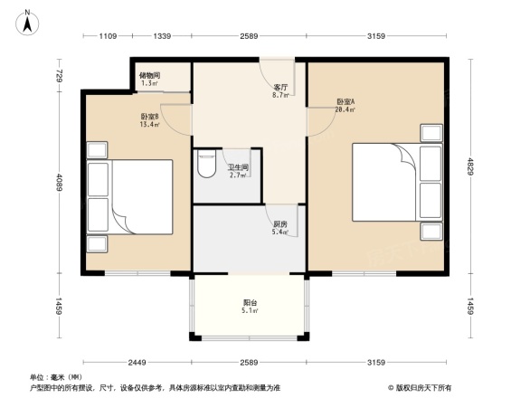 古城北路小区户型图