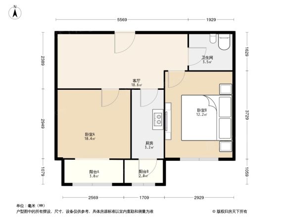 龙博苑二区户型图