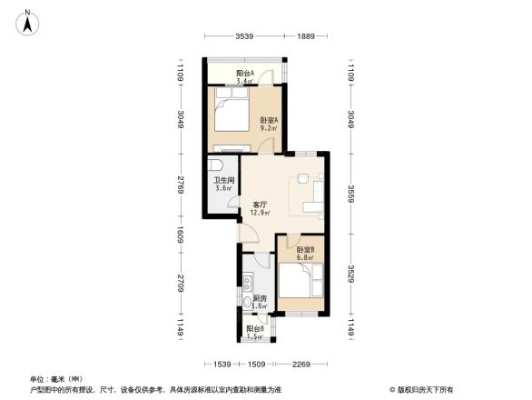 模式口中里户型图
