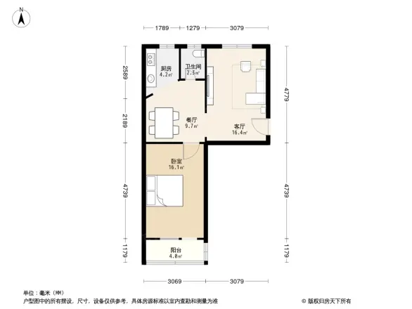 模式口西里户型图