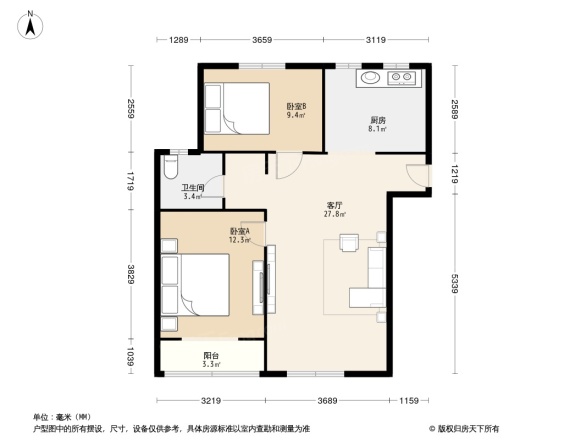 万年花城五期户型图
