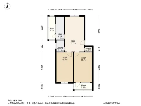 建华北里户型图