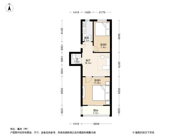 夕照寺西里小区户型图