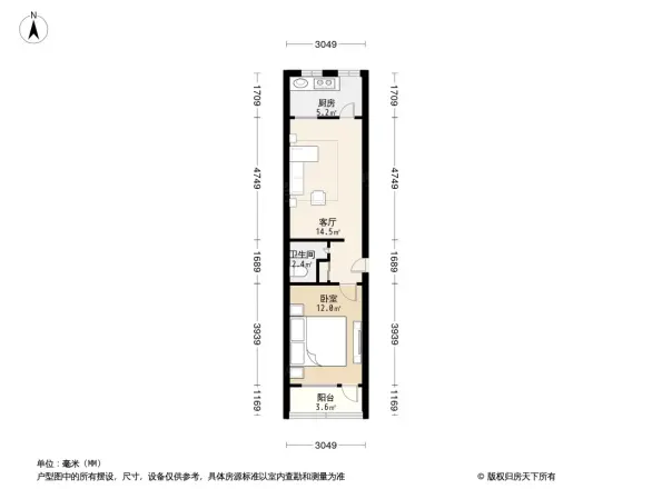 通州杨庄小区户型图