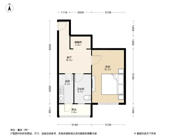 稻香园西里户型图