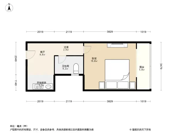 倒座庙户型图