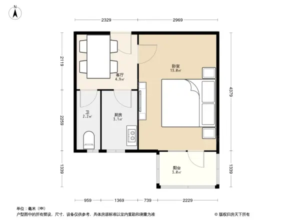六铺炕三区户型图