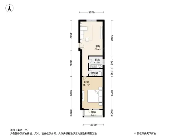 六铺炕三区户型图
