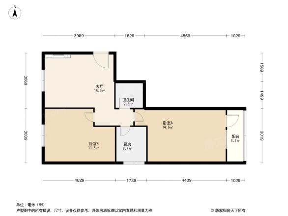 月坛西街东里户型图
