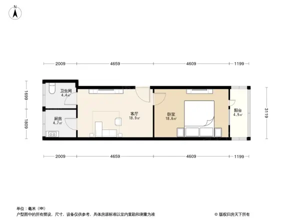 模式口西里户型图