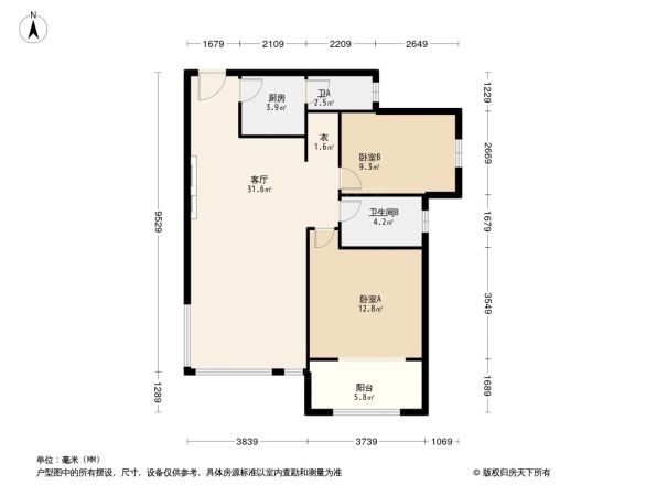 龙湖香醍漫步别墅户型图