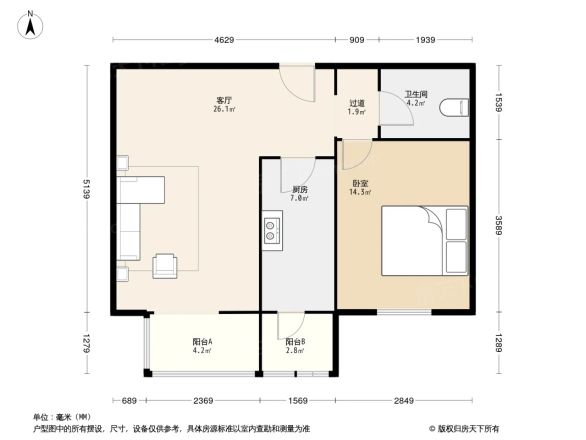 龙博苑二区户型图