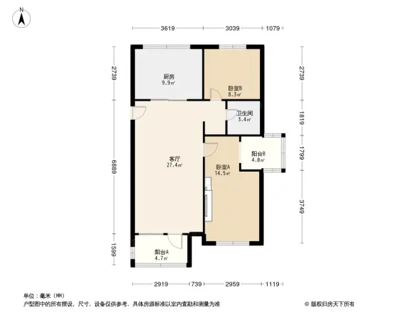 万年花城五期户型图