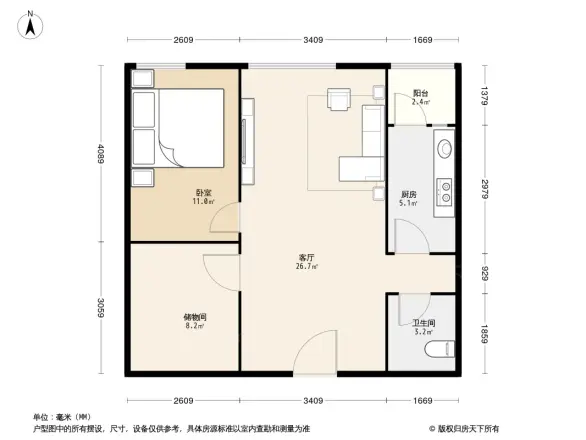 北街家园一区户型图