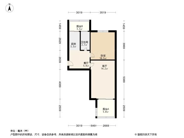 机场南路西里户型图