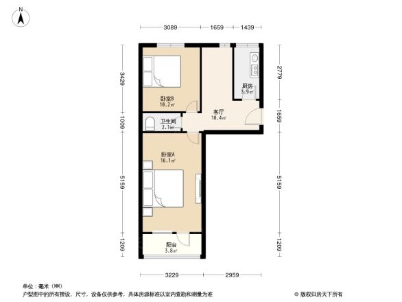 北京建筑木材厂宿舍户型图
