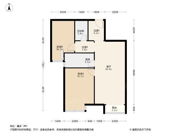 金第万科朗润园户型图