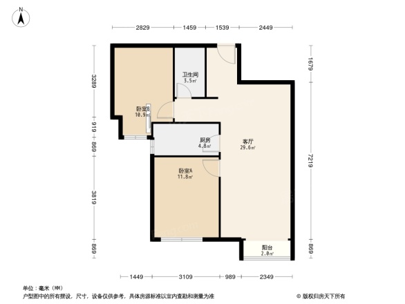 金第万科朗润园户型图