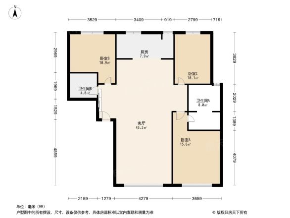 水木兰亭别墅户型图