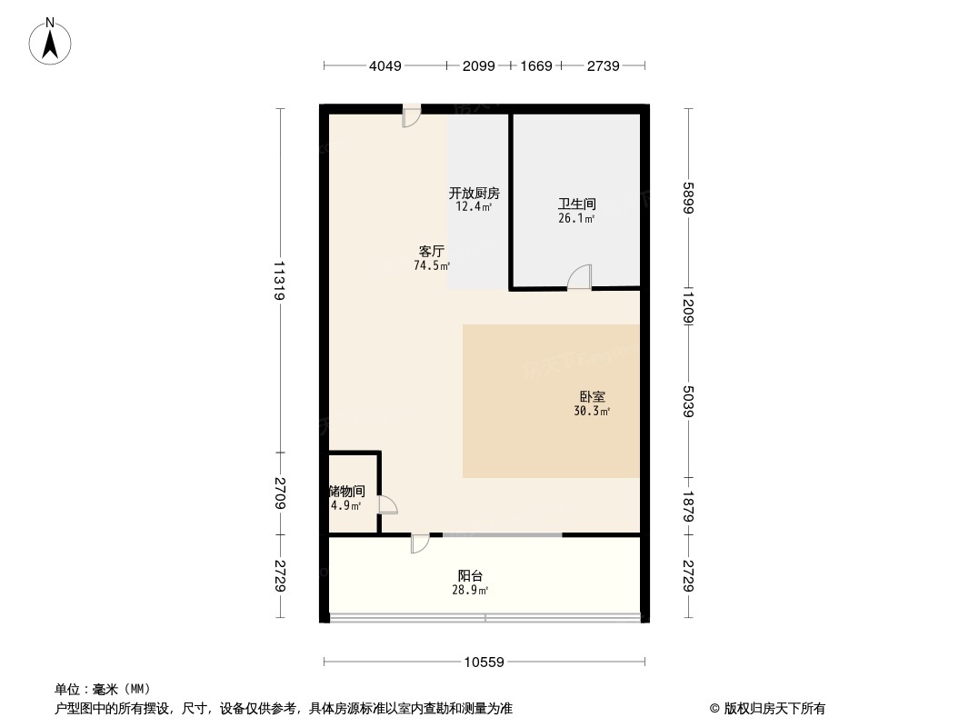 户型图1/2