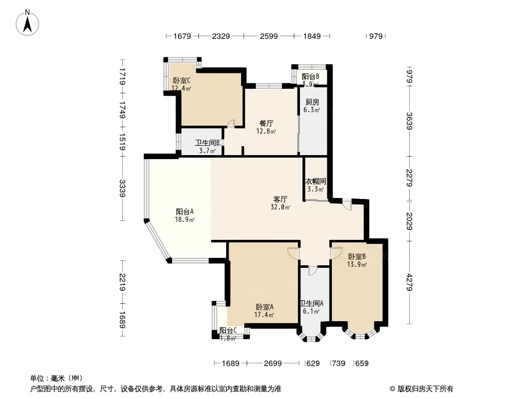 城南嘉园户型图图片