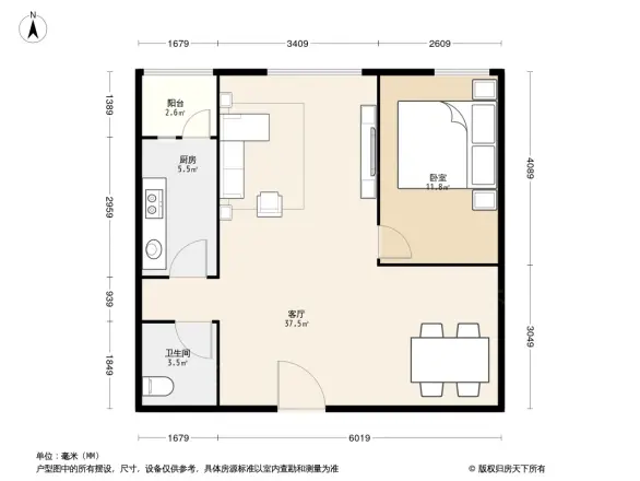 北街家园一区户型图