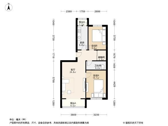 天露园二区户型图