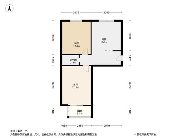机场南路西里户型图